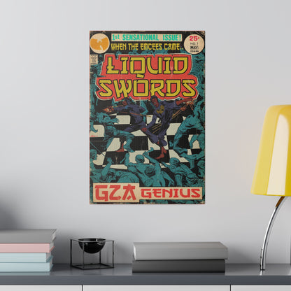 GZA/Genius - Liquid Swords - Matte Canvas, Stretched
