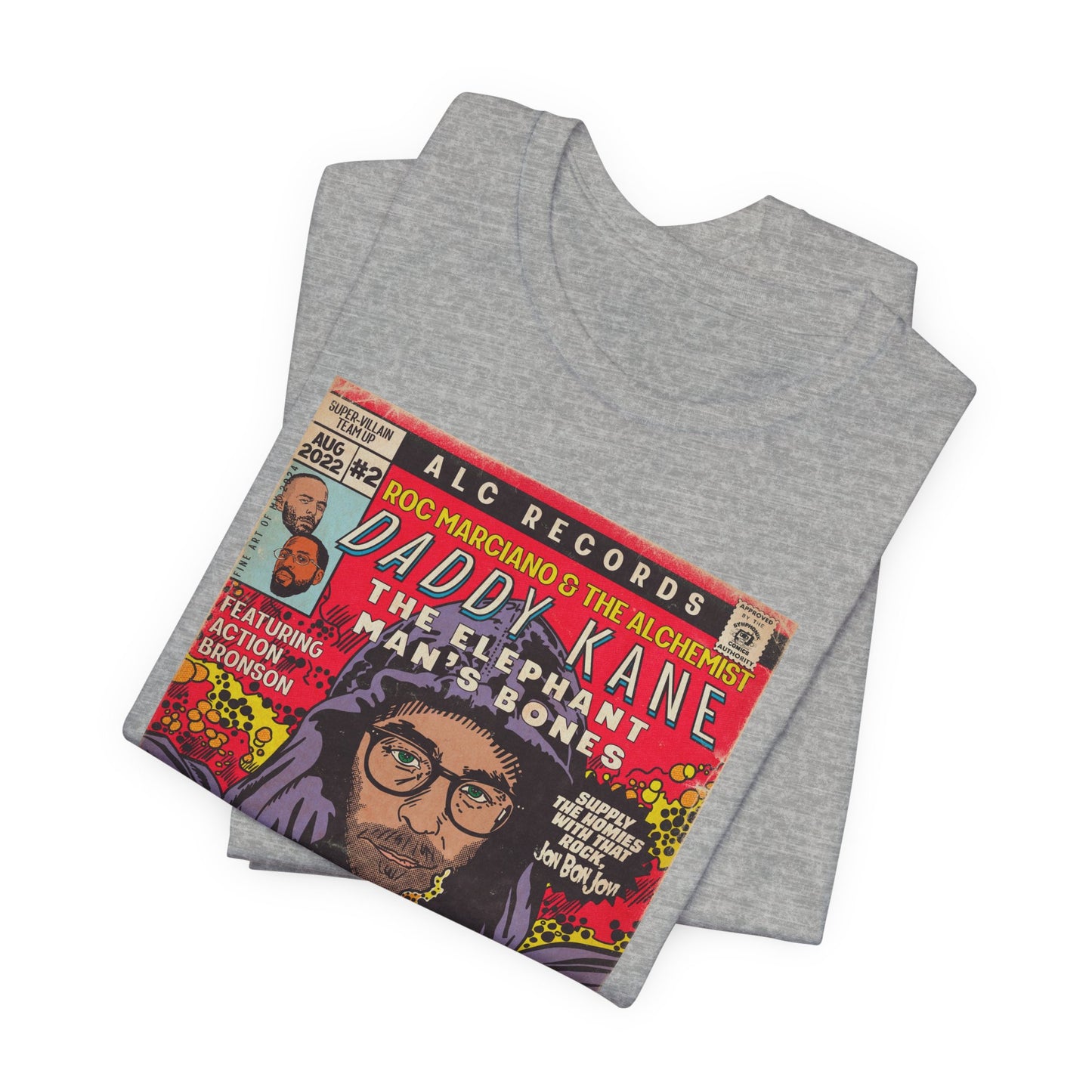 Roc Marciano, Alchemist, Action Bronson - Daddy Kane - Unisex Jersey Short Sleeve Tee