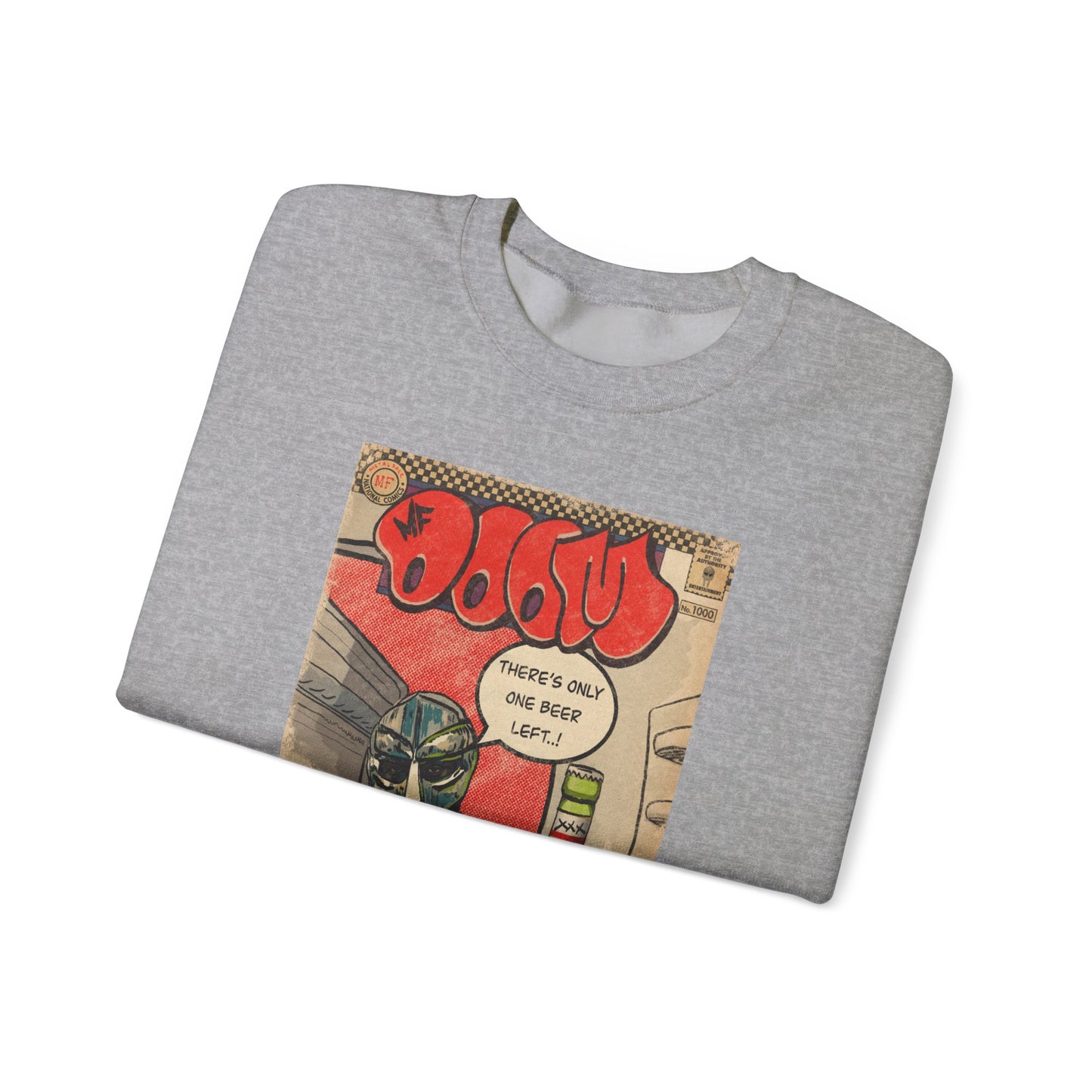 MF DOOM - One Beer - Unisex Heavy Blend™ Crewneck Sweatshirt