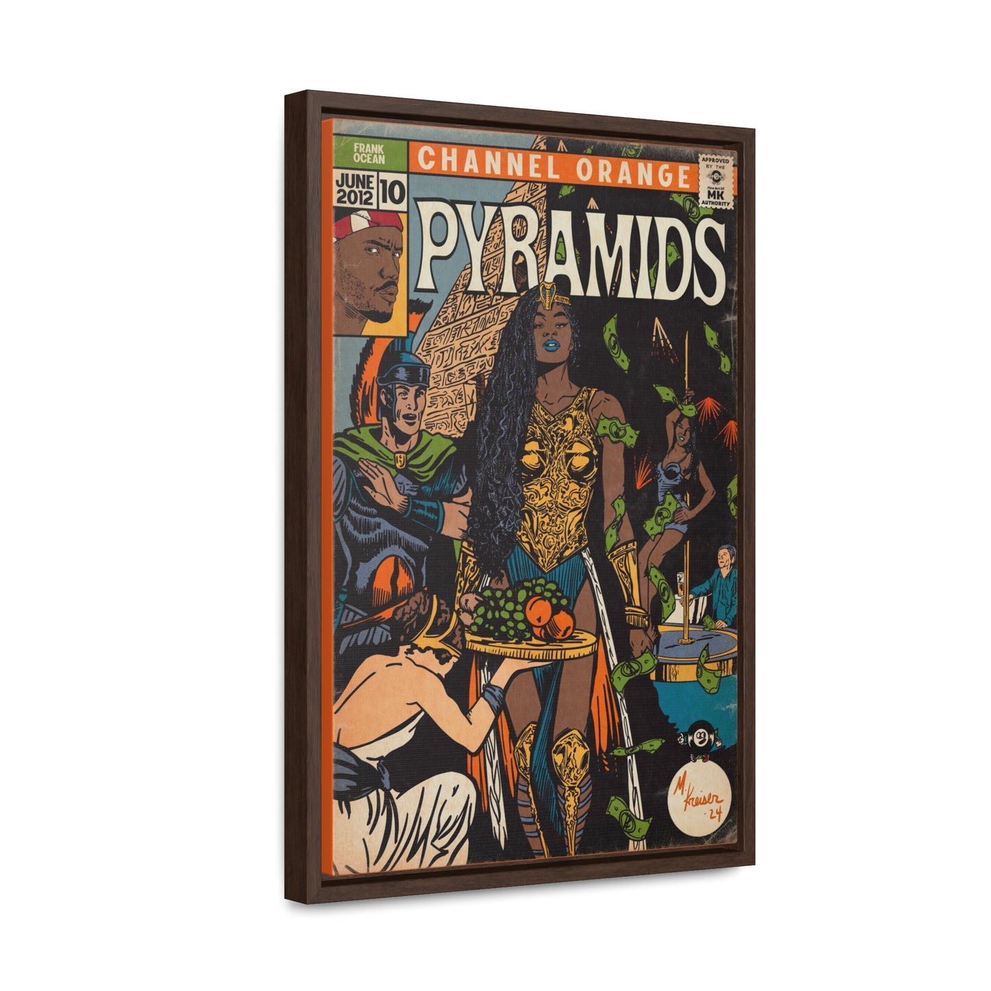 Frank Ocean - Pyramids - Gallery Canvas Wraps, Vertical Frame