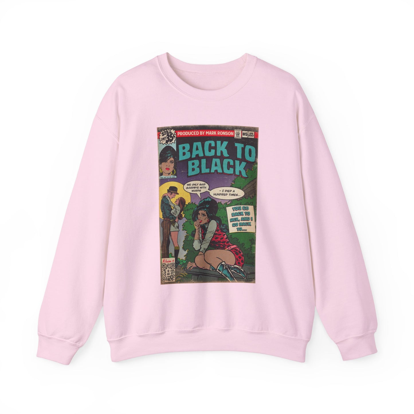 Amy Winehouse - Back to Black - Unisex Heavy Blend™ Crewneck Sweatshirt