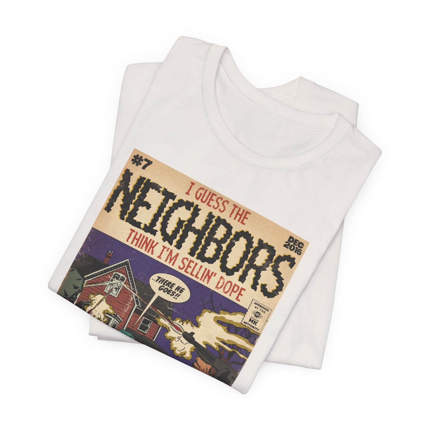 J. Cole - Neighbors - Hip Hop Comics - Unisex Jersey Short Sleeve Tee