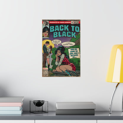 Amy Winehouse - Back to Black - Premium Matte Vertical Poster