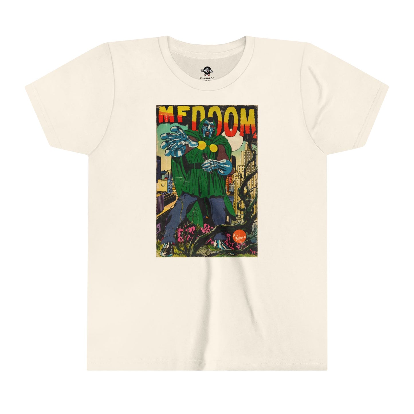 KIDS - MF DOOM - Comic Book Art - Youth Short Sleeve Tee