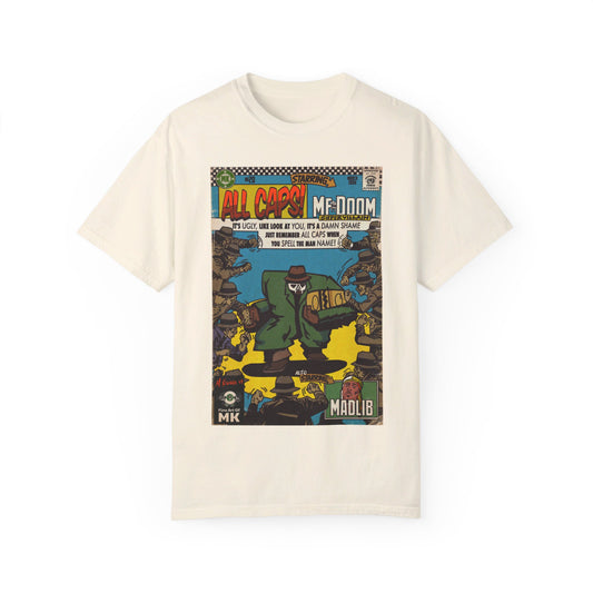 MF DOOM - All Caps - Unisex Comfort Colors T-shirt