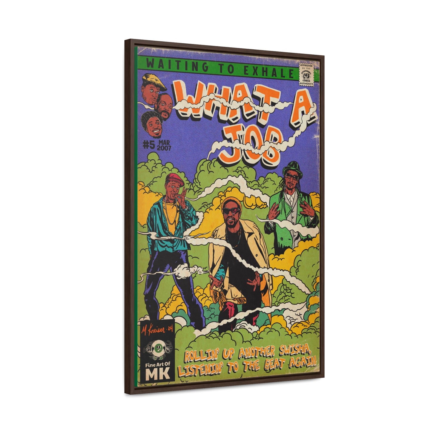 Devin The Dude, Snoop Dogg, Andre 3000 - What A Job - Gallery Canvas Wraps, Vertical Frame