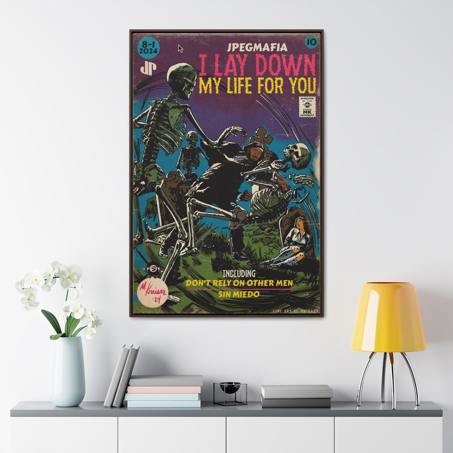 Jpegmafia - I Lay Down My Life For You - Gallery Canvas Wraps, Vertical Frame