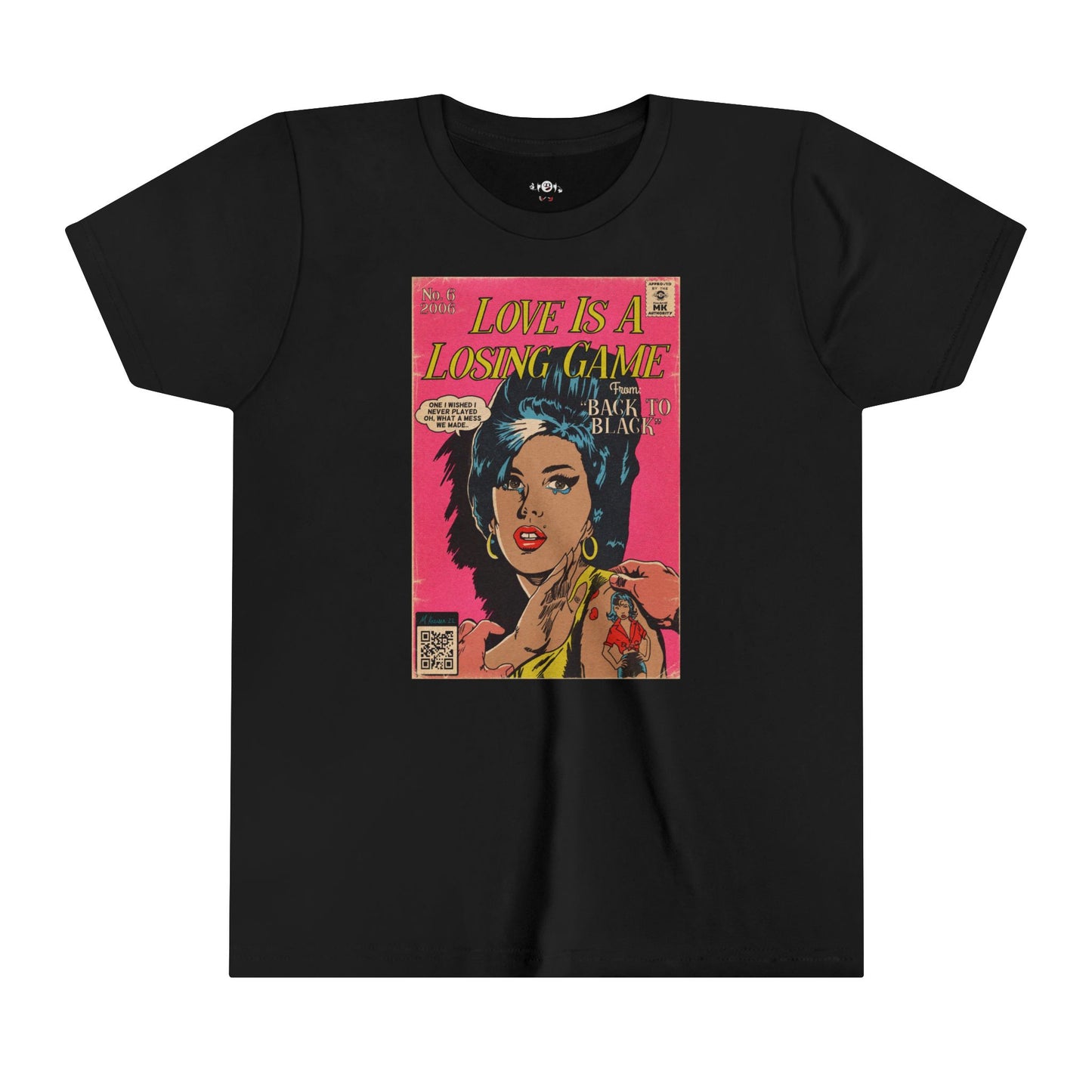 KIDS - Amy Winehouse - Love is a Losing Game - Youth Short Sleeve Tee