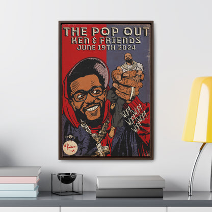 Kendrick Lamar - The Pop Out  - Gallery Canvas Wraps, Vertical Frame