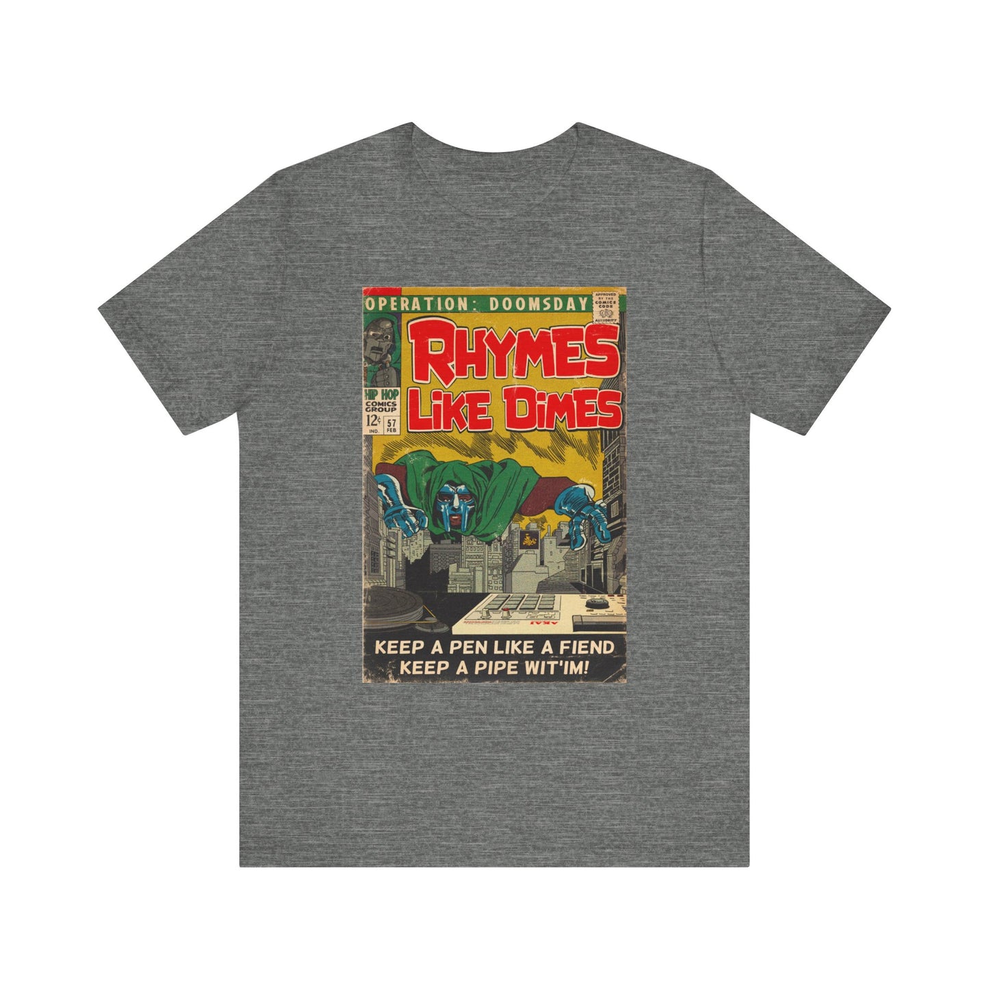 MF DOOM - Rhymes Like Dimes - Unisex Jersey Short Sleeve Tee