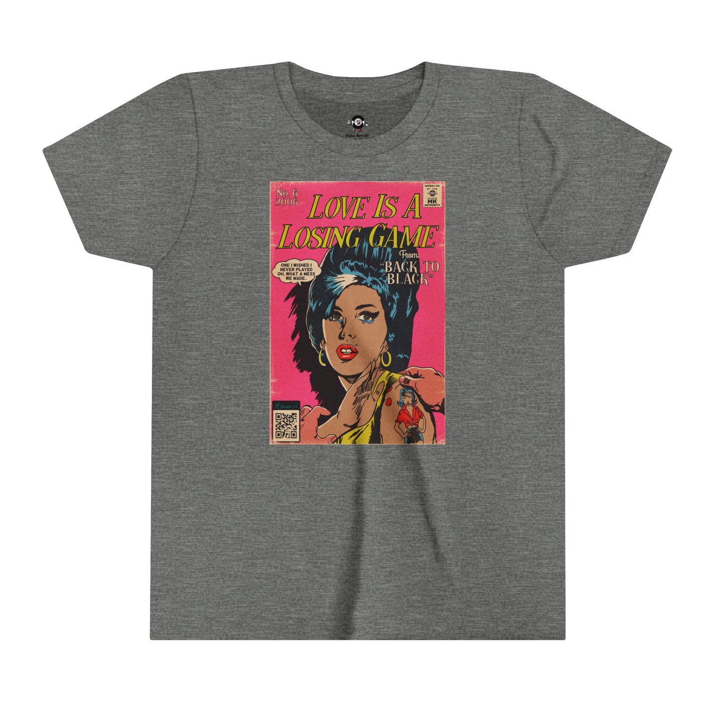 KIDS - Amy Winehouse - Love is a Losing Game - Youth Short Sleeve Tee