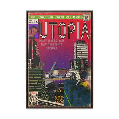 Travis Scott - Utopia - Gallery Canvas Wraps, Vertical Frame