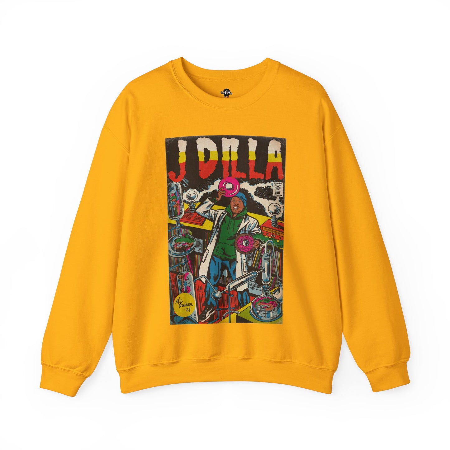 J Dilla - Comic Book Art - Unisex Heavy Blend™ Crewneck Sweatshirt