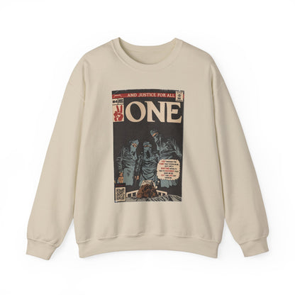 Metallica- One - Johnny Got His Gun Comic Book Art - Unisex Heavy Blend™ Crewneck Sweatshirt