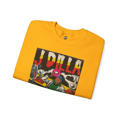 J Dilla - Comic Book Art - Unisex Heavy Blend™ Crewneck Sweatshirt