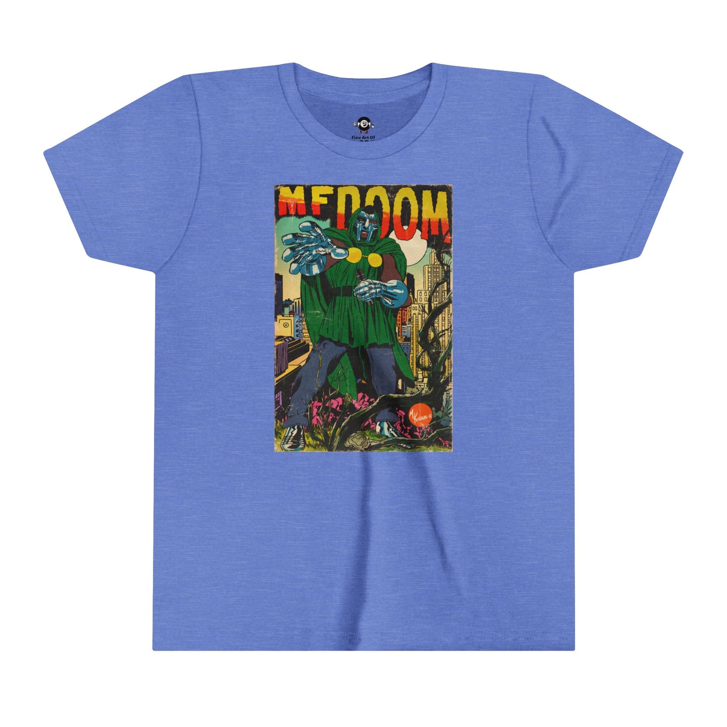 KIDS - MF DOOM - Comic Book Art - Youth Short Sleeve Tee