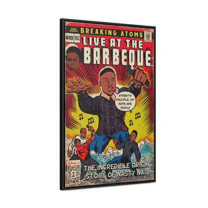 Main Source & Nas - Live at the Barbeque - Gallery Canvas Wraps, Vertical Frame