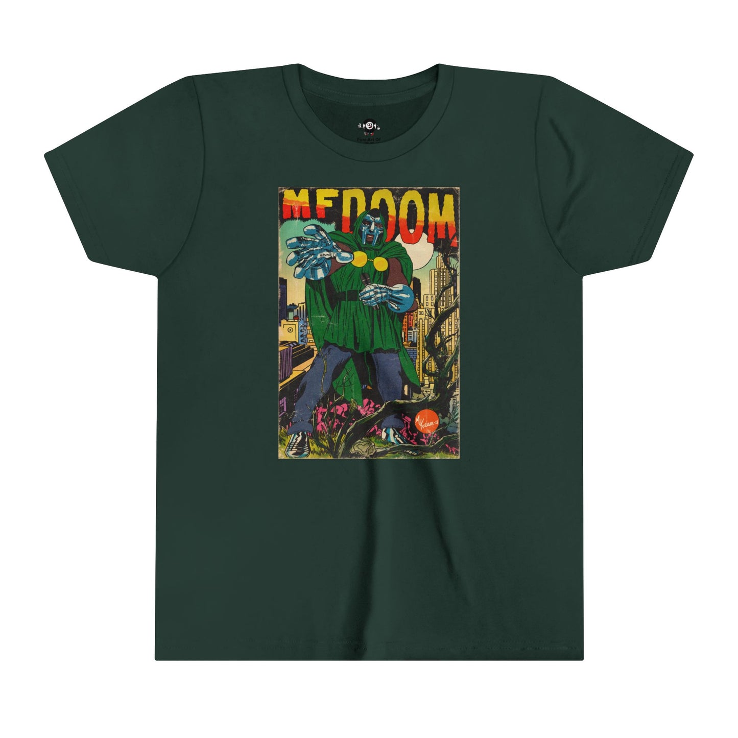 KIDS - MF DOOM - Comic Book Art - Youth Short Sleeve Tee