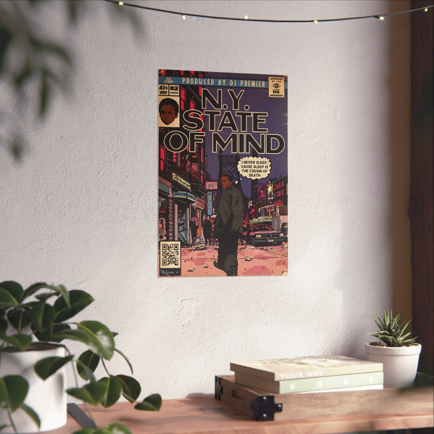 Nas - NY State Of Mind - Vertical Matte Poster