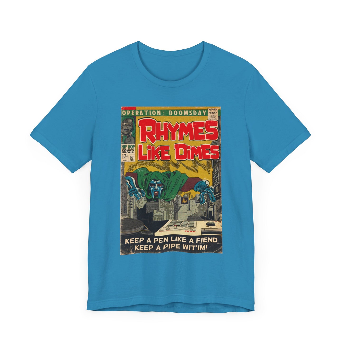 MF DOOM - Rhymes Like Dimes - Unisex Jersey Short Sleeve Tee