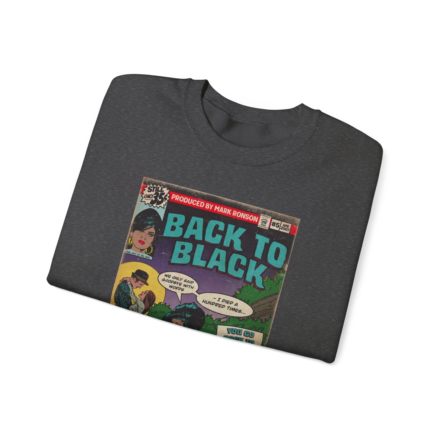 Amy Winehouse - Back to Black - Unisex Heavy Blend™ Crewneck Sweatshirt