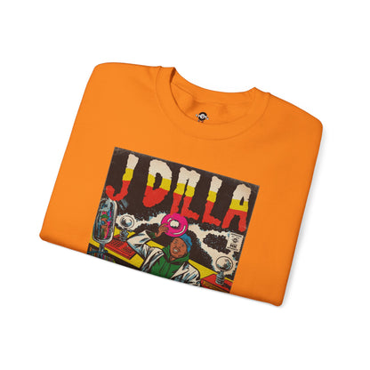 J Dilla - Comic Book Art - Unisex Heavy Blend™ Crewneck Sweatshirt