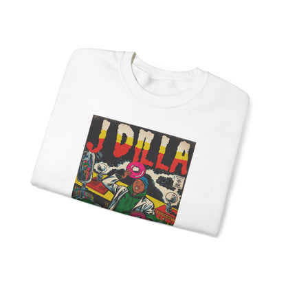 J Dilla - Comic Book Art - Unisex Heavy Blend™ Crewneck Sweatshirt