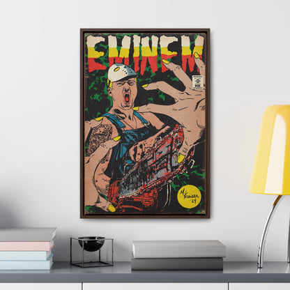 Eminem - Comic Book Art - Gallery Canvas Wraps, Vertical Frame