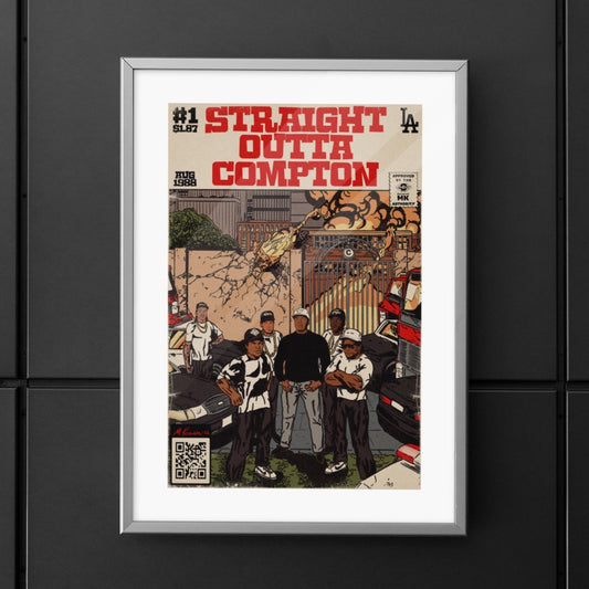 NWA - Straight Outta Compton - Vertical Matte Poster