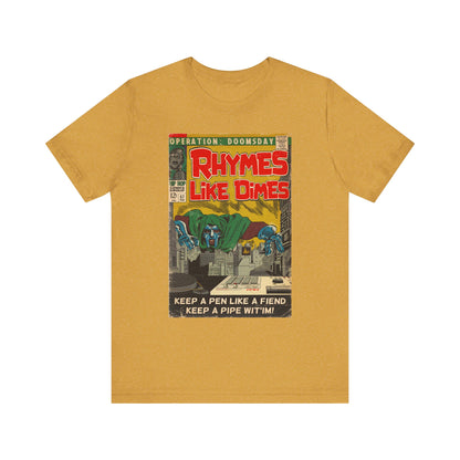 MF DOOM - Rhymes Like Dimes - Unisex Jersey Short Sleeve Tee