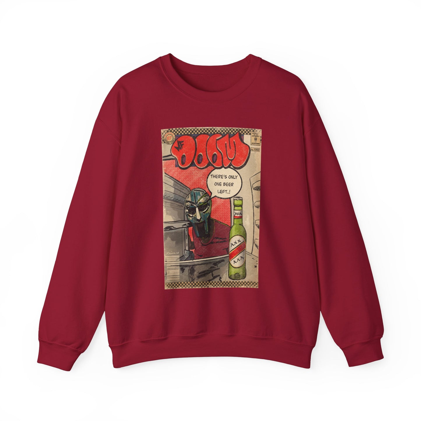 MF DOOM - One Beer - Unisex Heavy Blend™ Crewneck Sweatshirt