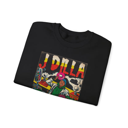 J Dilla - Comic Book Art - Unisex Heavy Blend™ Crewneck Sweatshirt