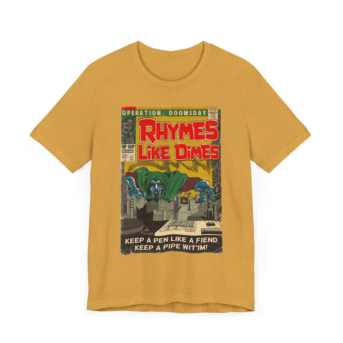 MF DOOM - Rhymes Like Dimes - Unisex Jersey Short Sleeve Tee