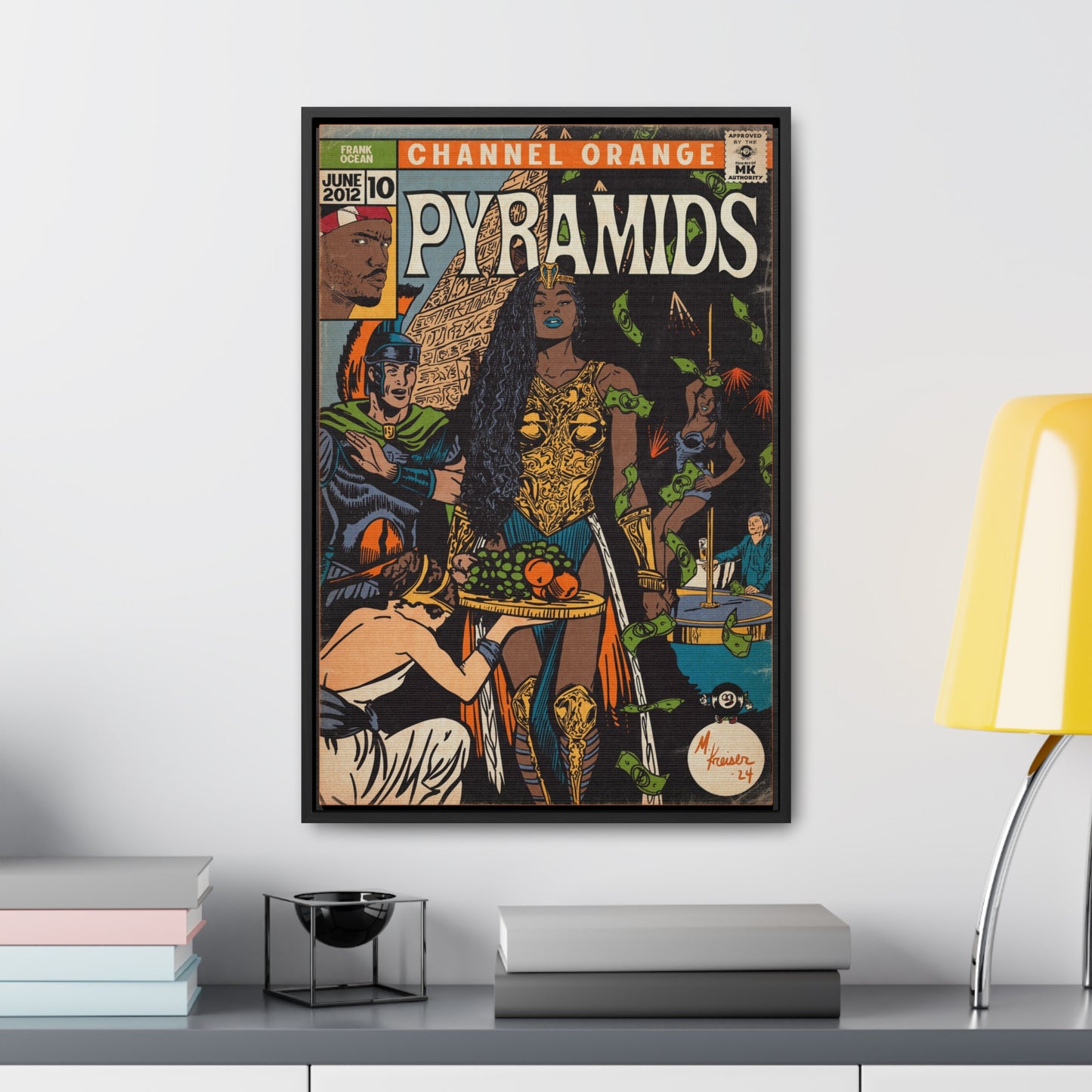 Frank Ocean - Pyramids - Gallery Canvas Wraps, Vertical Frame