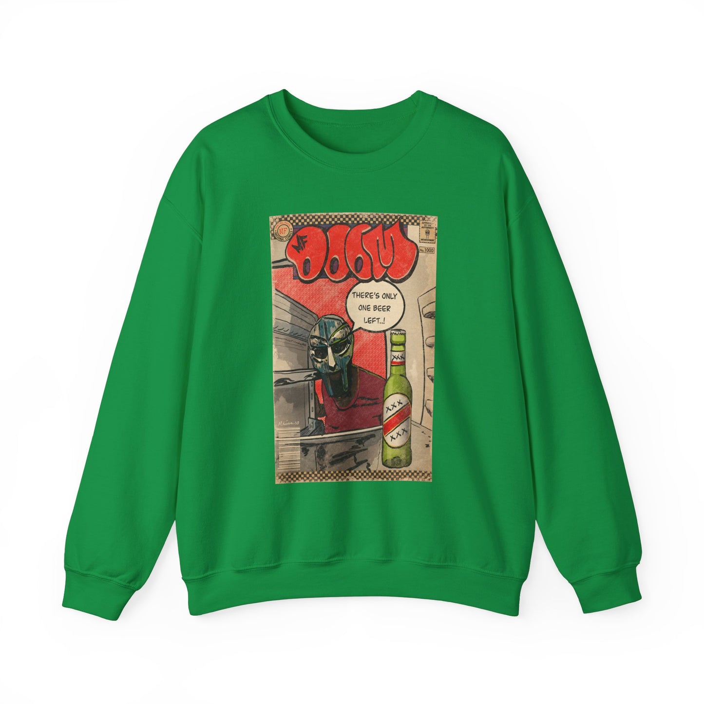 MF DOOM - One Beer - Unisex Heavy Blend™ Crewneck Sweatshirt