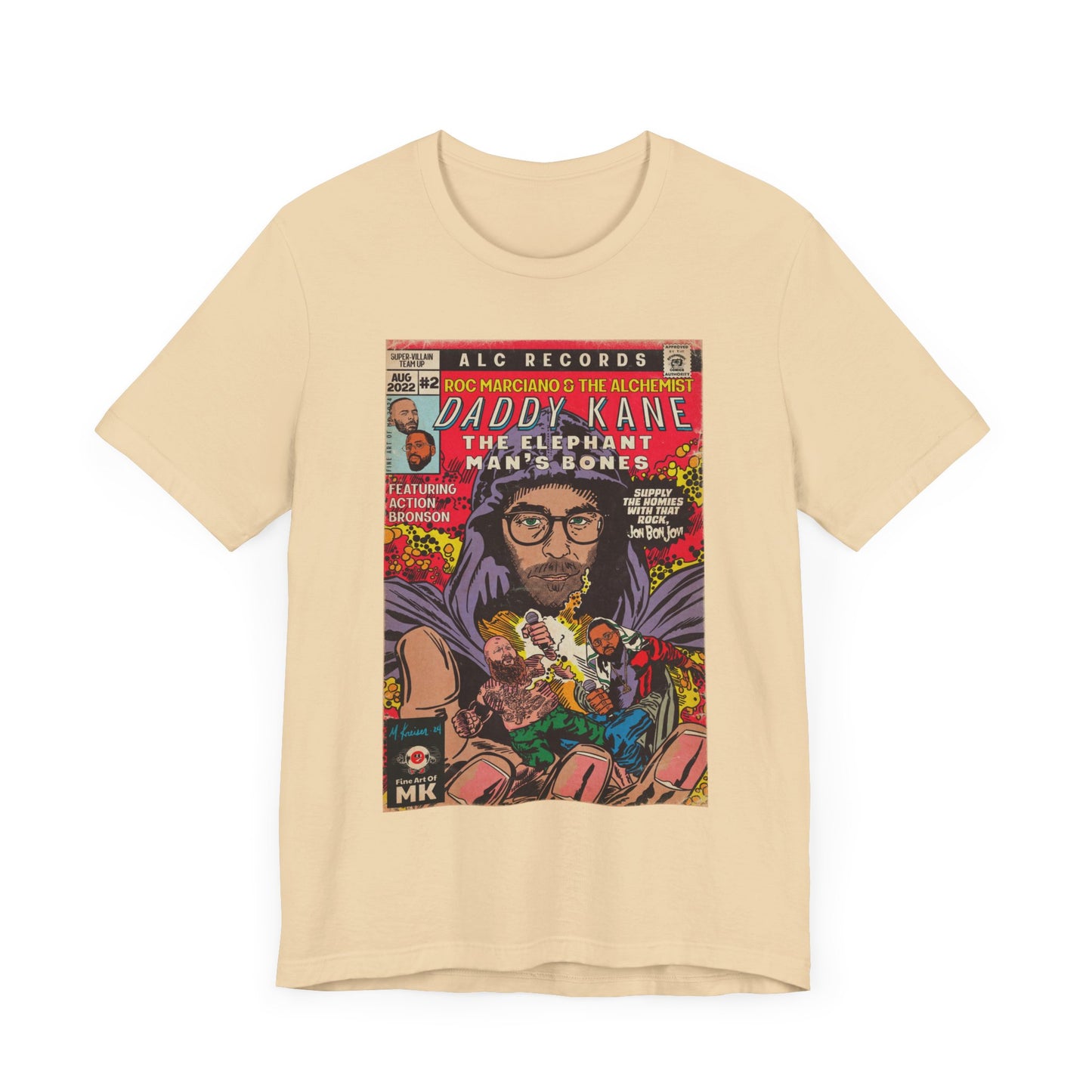 Roc Marciano, Alchemist, Action Bronson - Daddy Kane - Unisex Jersey Short Sleeve Tee