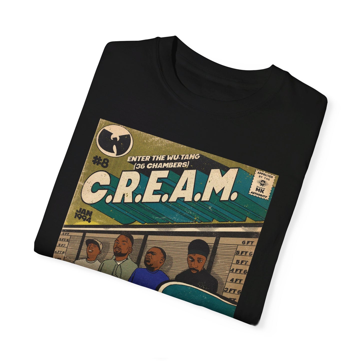 Wu-Tang Clan - C.R.E.A.M - Unisex Comfort Colors T-shirt