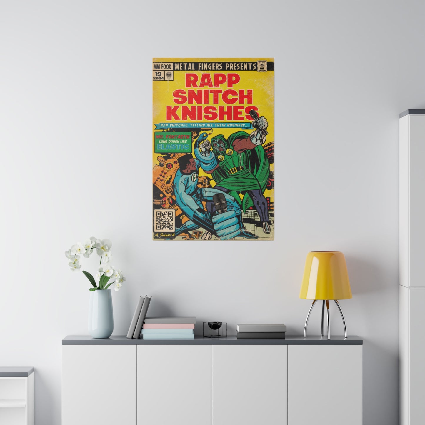 MF DOOM - Rapp Snitch Knishes - Matte Canvas, Stretched