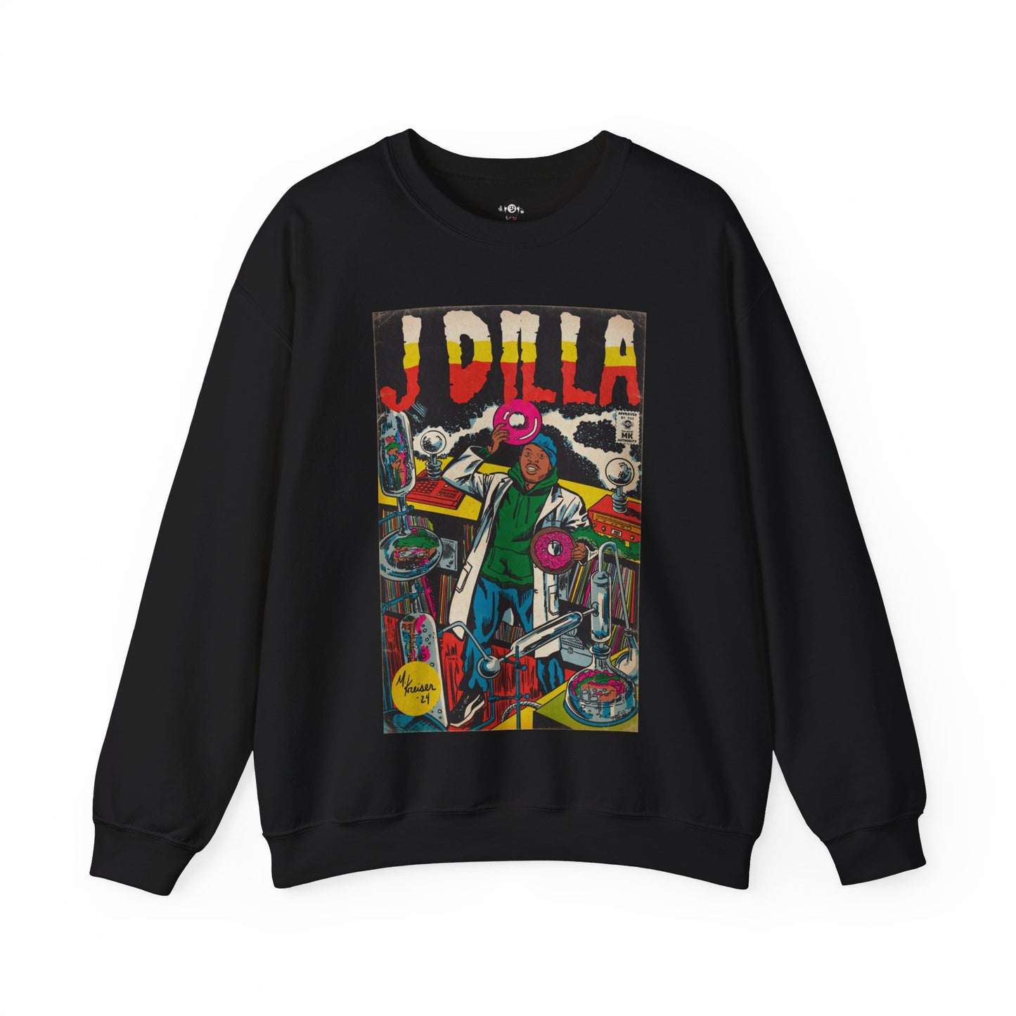 J Dilla - Comic Book Art - Unisex Heavy Blend™ Crewneck Sweatshirt