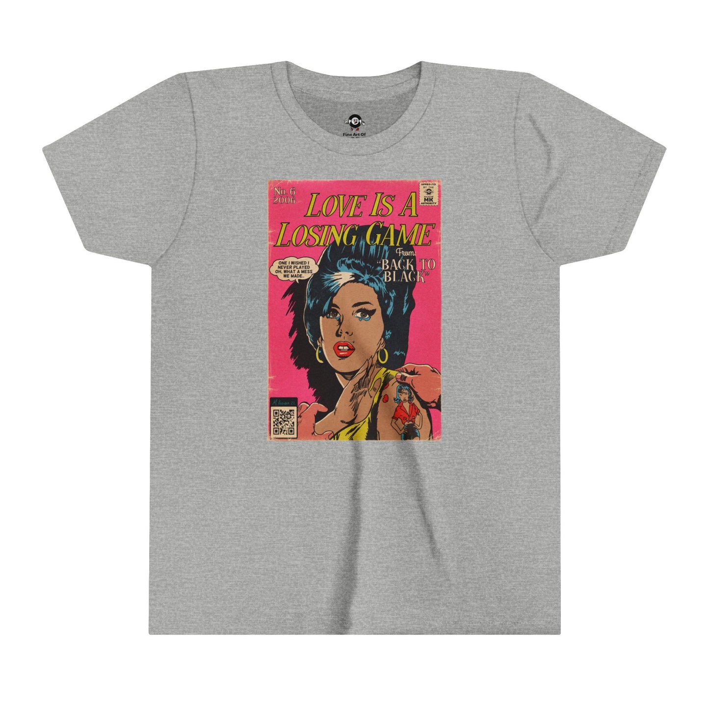 KIDS - Amy Winehouse - Love is a Losing Game - Youth Short Sleeve Tee