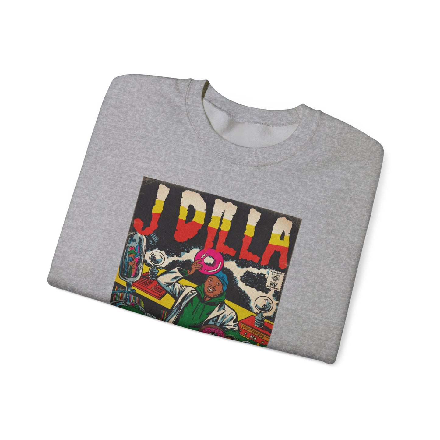 J Dilla - Comic Book Art - Unisex Heavy Blend™ Crewneck Sweatshirt