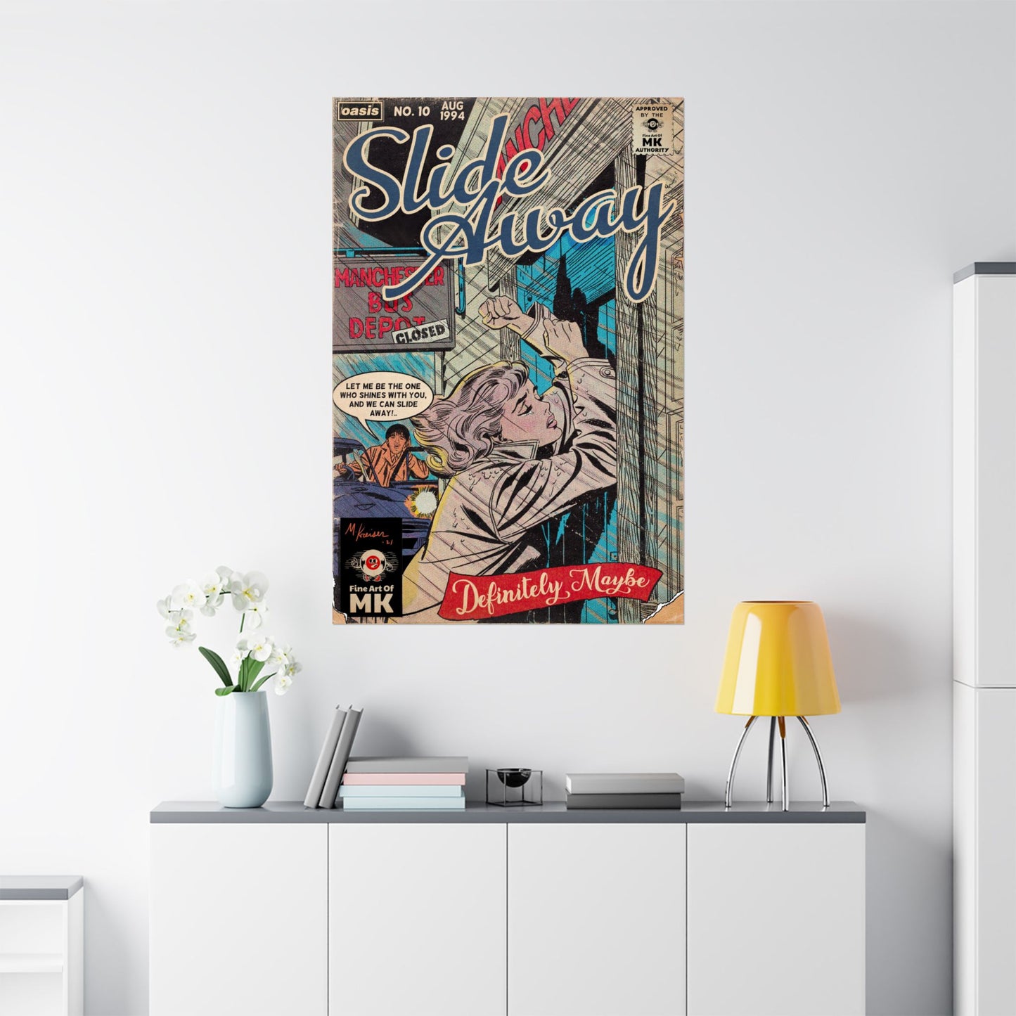 Oasis - Slide Away - Matte Vertical Posters