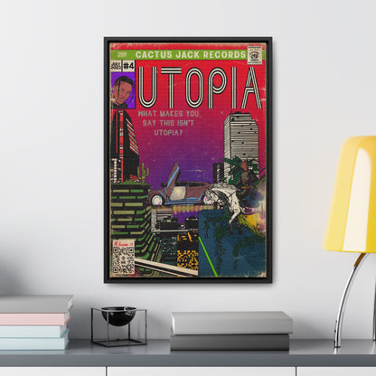 Travis Scott - Utopia - Gallery Canvas Wraps, Vertical Frame