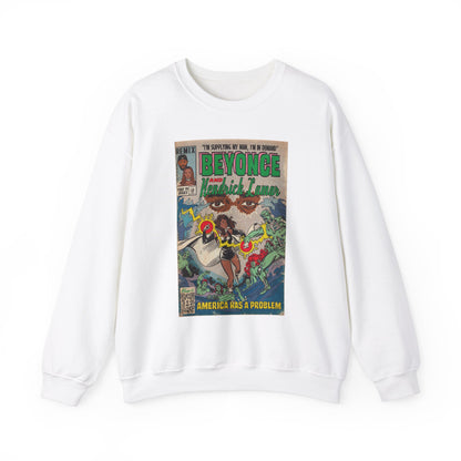 Beyoncé- America Has a Problem - Kendrick Lamar - Unisex Heavy Blend™ Crewneck Sweatshirt