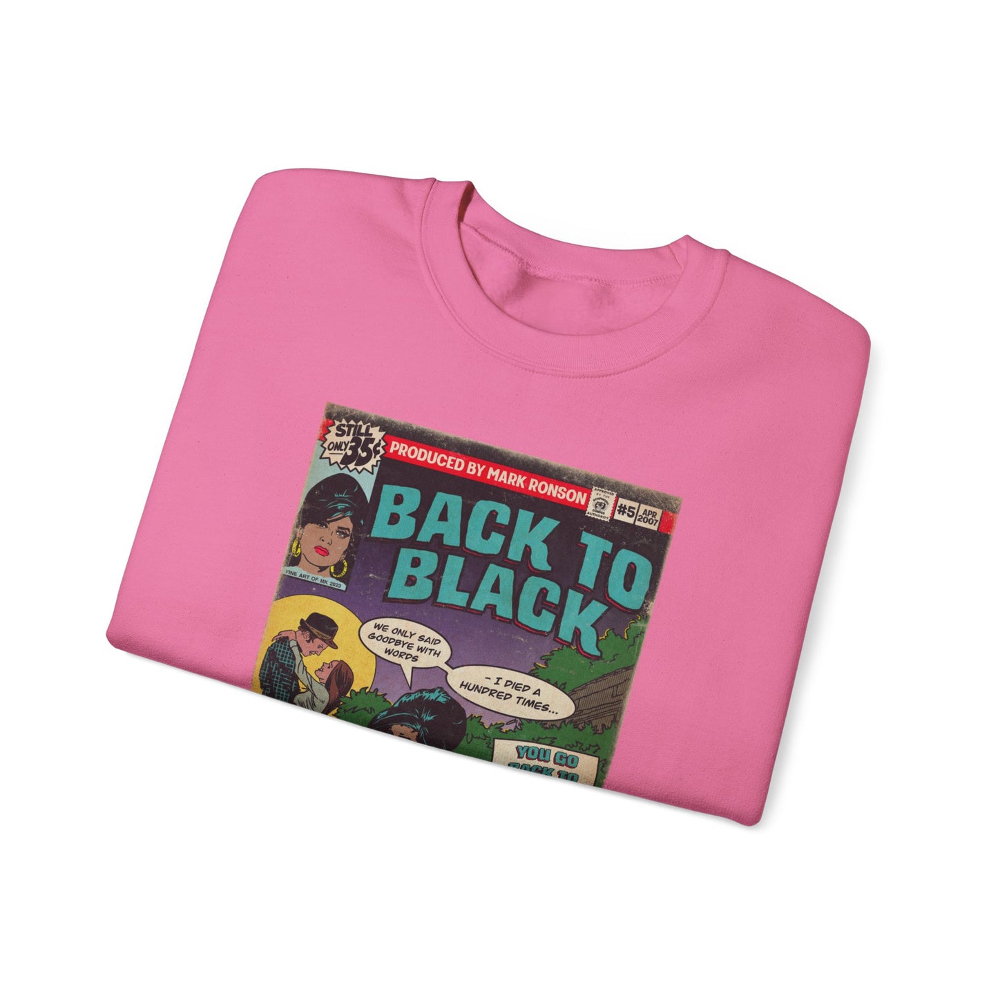 Amy Winehouse - Back to Black - Unisex Heavy Blend™ Crewneck Sweatshirt