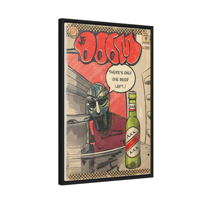 MF DOOM - One Beer - Gallery Canvas Wraps, Vertical Frame