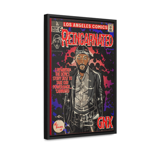 Kendrick Lamar - Reincarnated -  Gallery Canvas Wraps, Vertical Frame