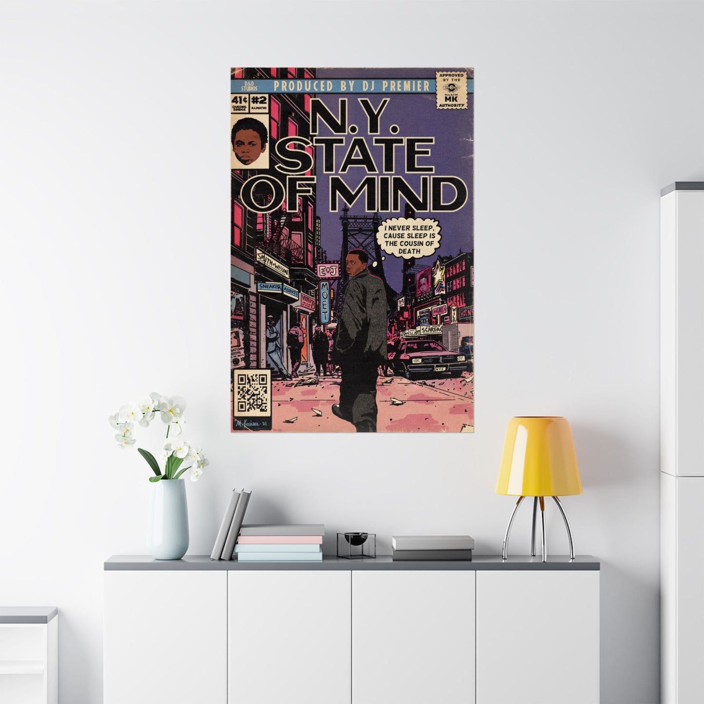 Nas - NY State Of Mind - Vertical Matte Poster