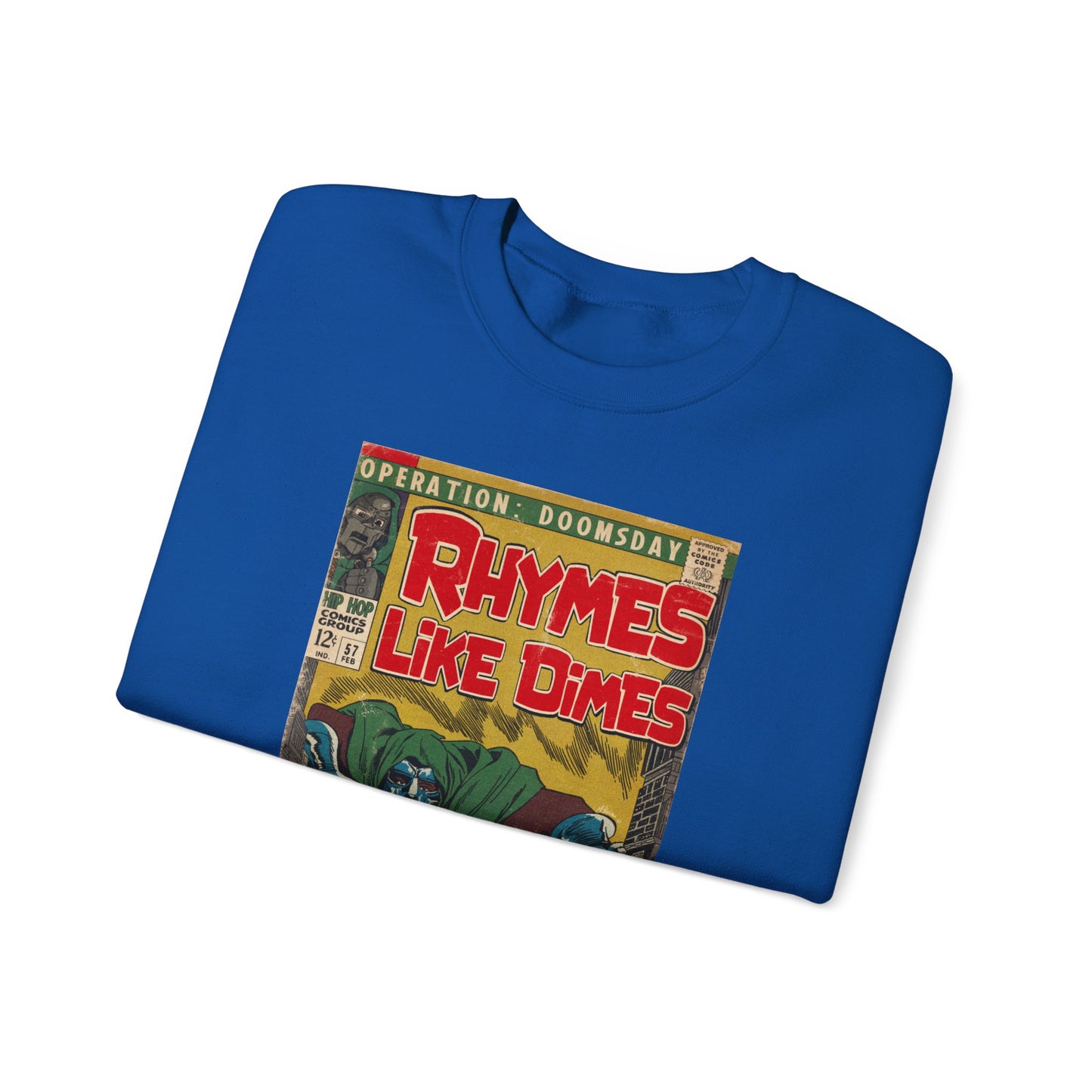 MF DOOM - Rhymes Like Dimes - Unisex Heavy Blend™ Crewneck Sweatshirt