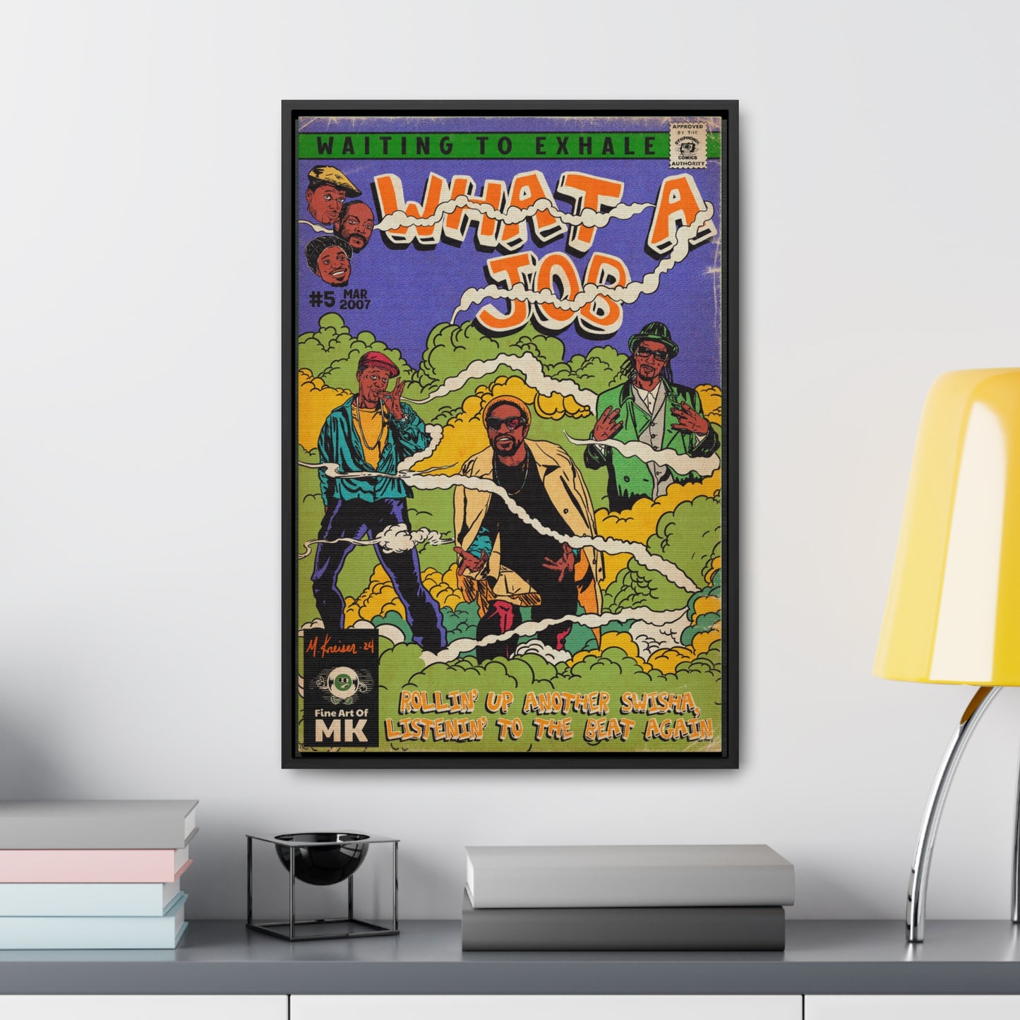 Devin The Dude, Snoop Dogg, Andre 3000 - What A Job - Gallery Canvas Wraps, Vertical Frame